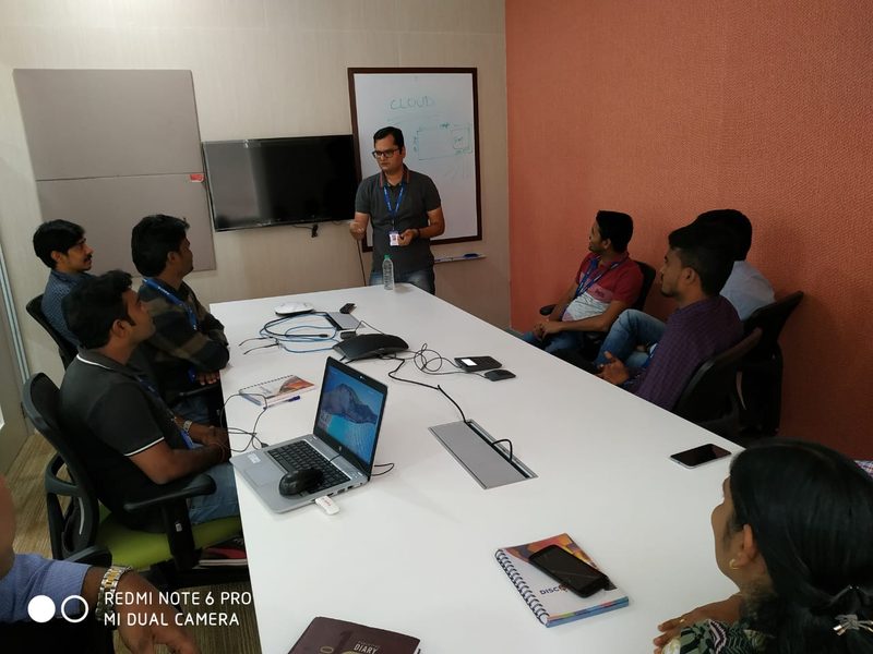 Cloud session with the team